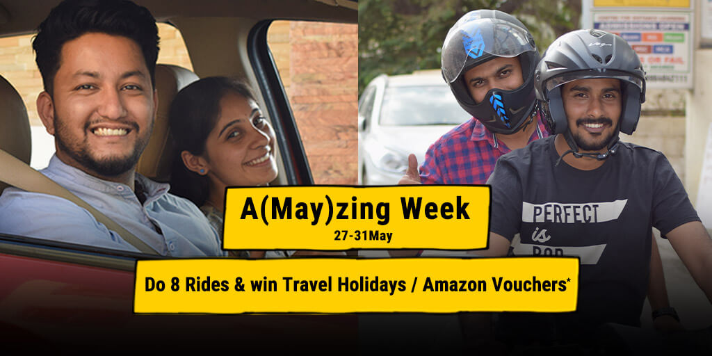 carpool and bike pool can save the day during rains